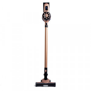 Adler - Aspirator vertical fara fir 2 in 1, 250W, 3 accesorii de curatare, capacitate colectare 0.8l, Negru/Auriu, AD 7044