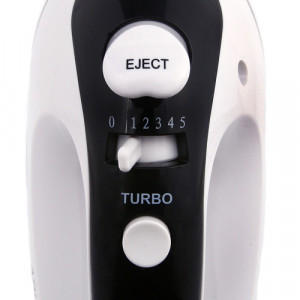 Adler - Mixer cu bol rotativ, 300 W, Bol 2.5 l, 5 Viteze + Turbo, Alb/Negru, AD 4206