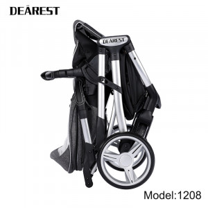 Carucior Reversibil pentru copii, 0-3 ani, pana la 20 kg, Dearest, 1208 Grey