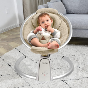 Hot Mom - Leagan Electric Pentru Copii, Beige