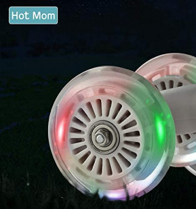Hot Mom Wiggle - Masinuta pentru Copii, cu Lumini, Silentioasa, fara baterii, motor sau pedale, confortabila si sigura, Verde