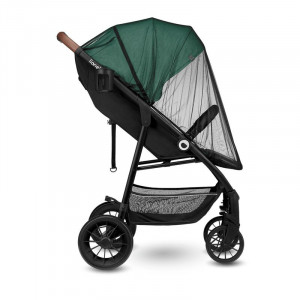 Lionelo - Carucior sport Zoey, pentru copii, De la nastere, Cu accesorii, Cadru din aluminiu, 0- 15 kg, Verde
