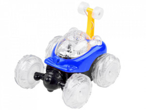 Masinuta cu telecomanda pentru cascadorii, Stunt Twister Mini Racer, cu lumini si muzica