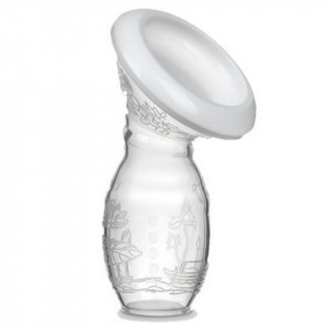 Pompa de san manuala, silicon, sticla 100 ml, Severno