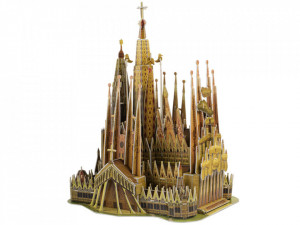 Puzzle 3d, Marile Arhitecturi ale lumii, Basilica Sagrada Familia din Barcelona, 223 de piese
