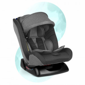 Ricokids - Scaun auto copii, inclinatie ajustabila, 0 - 36 kg, Luco, Gri + Carton de colorat