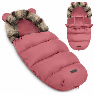 Sac de dormit 4in1, Orificii pentru carucior, sanie, 95 cm x 48 cm, Ricokids, Elmi, Dusty Pink