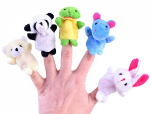 Set 10 figurine de plus, Finger Animals, 5 cm