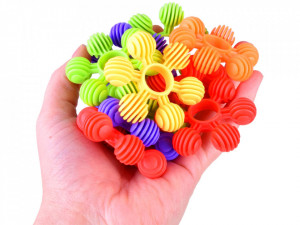 Set interactiv de constructie, Snowflakes, 82 de piese colorate