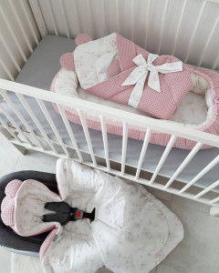 Tiny Star - Husa Pentru Scaun Auto Sweet Love, Paturica De Infasat, Cocon, Fixata Cu Sistem Velcro