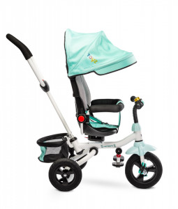 Tricicleta pliabila cu scaun reversibil pentru copii Toyz WROOM Turquoise