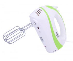 Adler - Mixer de mana, 5 Viteze, Functie Turbo, Alb/Verde, AD 4205