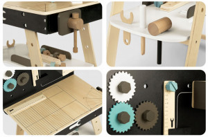 Banc de lucru, atelier de lemn pentru copii, Ricokids RC-761