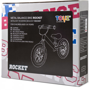 Bicicleta de echilibru pentru copii, Toyz ROCKET Grey