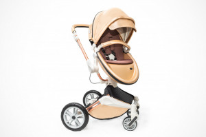 Carucior Copii Hot Mom 360 Champagne 2 in 1, varsta intre 0 si 36 de luni, design modern, elegant si confortabil