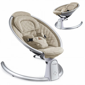 Hot Mom - Leagan Electric Pentru Copii, Beige