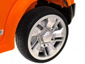 Masinuta electrica cu 2 locuri pentru copii, 2 motoare 12V , 2 baterii 6V/4Ah, telcomanda 2.4Ghz, Hummer Velocity, Portocaliu