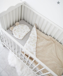 Perna plata cu urechi, pentru bebelusi, 35x28 cm, Tiny Star, Sweet Grain & Ivory