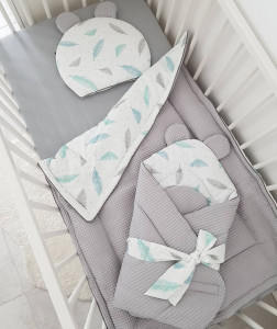 Perna plata cu urechi, pentru bebelusi, 35x28 cm, Tiny Star, Sweet Plumes