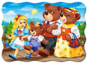 Puzzle pentru copii, Bucle Aurii si Ursuletii, 30 de piese