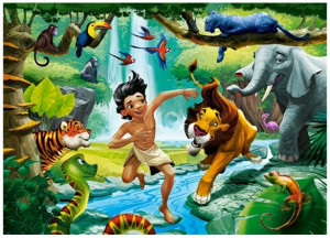 Puzzle pentru copii, Cartea Junglei, 120 de piese
