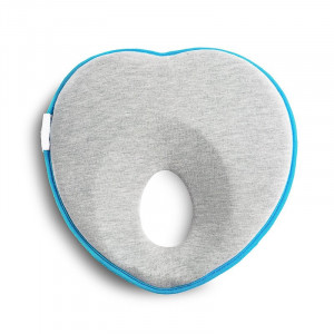 Qmini - Perna ergonomica pentru copii impotriva plagiocefaliei, 22x22 cm, Turcoaz