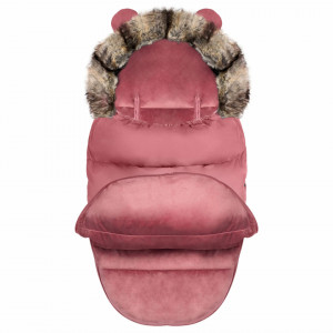 Sac de dormit 4in1, Orificii pentru carucior, sanie, 95 cm x 48 cm, Ricokids, Elmi, Dusty Pink