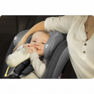 Scaun auto copii, 0 - 36 kg, inclinatie ajustabila, tetiera SIP, parasolar, Ricokids, Luco, Grey + Carton de colorat
