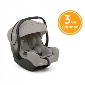 Set 4 in 1 - Carucior Hot Mom Premium Grey 2 in 1 + Scoica auto Joie i-Size i-Gemm 2 Pebble + Baza isofix i-Base