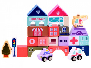 Set de constructie, City Puzzle, 135 de piese