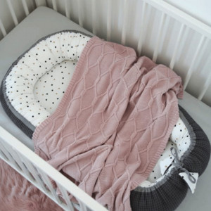 Babynest Confetti & Graphite, Cuib Pentru Bebelusi, Ajustabil, Portabil, Reductor Patut, Tiny Star