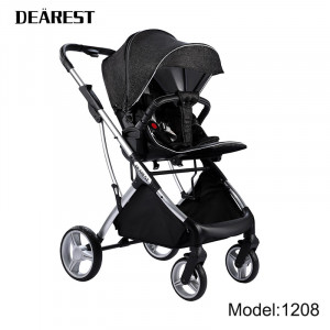 Carucior Reversibil pentru copii, 0-3 ani, pana la 20 kg, Dearest, 1208 Black