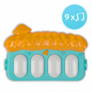 Covoras educational pentru copii, XXL, 3in1, interactiv, cu pian multifunctional detasabil, Ricokids, 7315