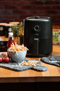 Friteuza fara ulei, Adler, AD 6310, 3 litri, 2200 W, termostat variabil 80 - 200°C, Negru, Severno