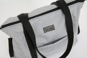 Geanta mamicii, pentru carucior si plimbare, Tiny Star Light Grey