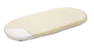 Husa de bumbac cu elastic pentru salteaua de landou Bej