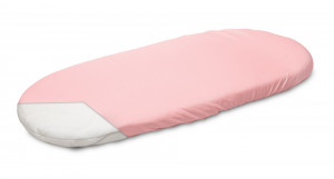 Husa de bumbac cu elastic pentru salteaua de landou Roz