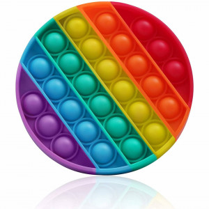 Jucarie senzoriala, Pop It Rotund, Severno, Fidget Toys, 13 cm, Multicolor