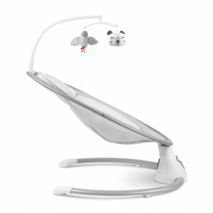 Leagan electric pentru copii, multifunctional, 5 viteze, 16 melodii, jucarii interactive, Ricokids, 70500, Gri
