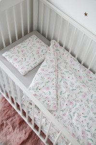 Lenjerie de pat pentru copii Tiny Star Floral 100 x 75 cm