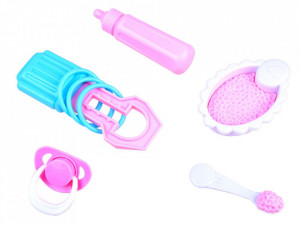 Papusa Bebe Realist, care plange, rade, 36 cm, cu suzeta, biberon,