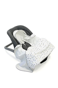 Paturica pentru Infasat Bebe in Scaun Auto, 91 x 91 cm, Tiny Star, Confetti