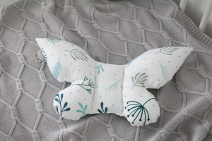 Perna tip fluture, pentru copii, 42 x 22 cm, pentru carucior, patut, leagan, babynest, Tiny Star, Pastel Spring
