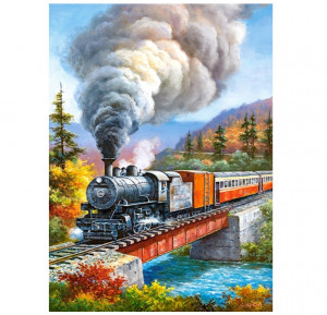 Puzzle pentru copii, Train Crossing, 200 de piese