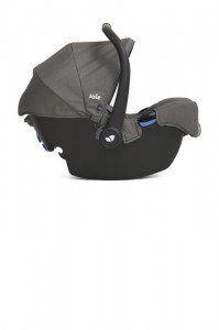 Set 4 in 1 - Carucior Hot Mom Premium Alb 2 in 1, pernita roz + Scoica auto Joie Gemm Foggy Grey, 0-13kg + Baza isofix i-Base