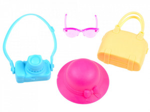 Set papusa Anily mama si fetita la plimbare, accesorii incluse
