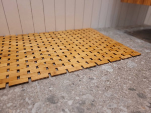 Severno - Covoras de baie antiderapant din bambus 80 x 50 cm