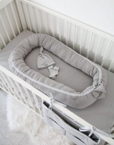 Tiny Star - Babynest Smoky, Cuib Pentru Bebelusi, Ajustabil, Portabil, Reductor Patut, Tiny Star