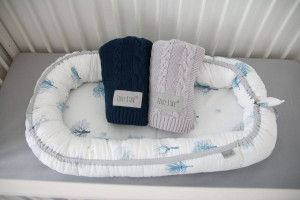 Babynest pentru copii, 80 x 50 cm, ajustabil, portabil, reductor patut, Tiny Star, Magic
