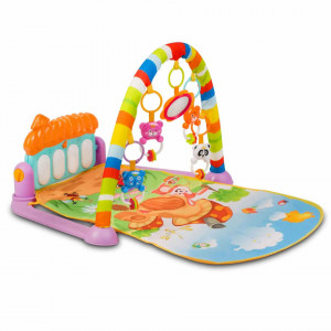 Covoras educational pentru copii, XXL, 3in1, interactiv, cu pian multifunctional detasabil, Ricokids, 7315